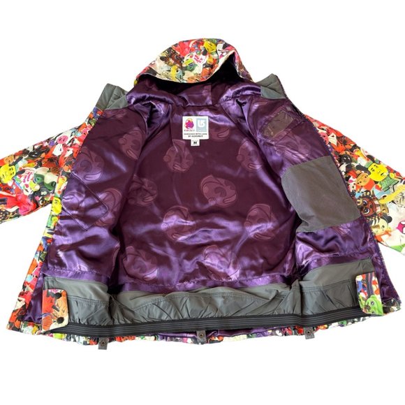 NWT Kidrobot x Burton Toypile 2L Down Gore-Tex Snowboard Jacket Coat Size Medium - Picture 9 of 14